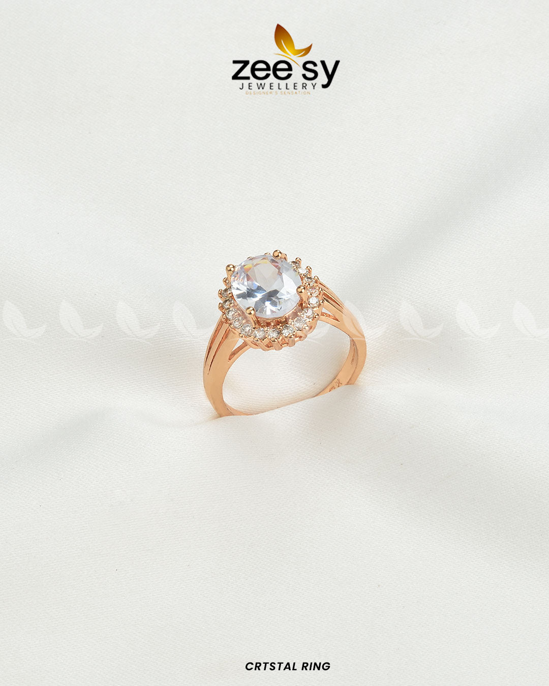 Crystal Rings -  Zeesy Rings - Original Designer Dress - House of Maryam