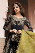 Maria B | Sateen Formals 23 | Black CST-703 by Designer Maria B - House of Maryam - Pakistani Designer Ethnic Wear in {{ shop.shopifyCountryName }}