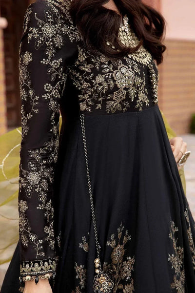 Maria B | Sateen Formals 23 | Black CST-703 -  Maria B Formal - Original Designer Dress - House of Maryam