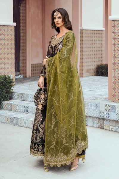 Maria B | Sateen Formals 23 | Black CST-703 -  Maria B Formal - Original Designer Dress - House of Maryam