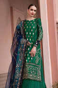 Maria B | Sateen Formals 23 | Emerald Green CST-711 by Designer Maria B - House of Maryam - Pakistani Designer Ethnic Wear in {{ shop.shopifyCountryName }}