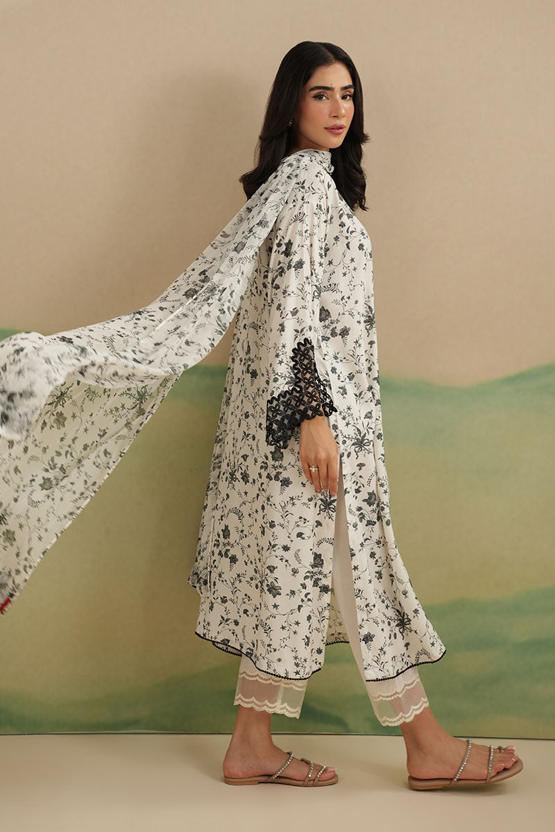 Cross Stitch | Exclusive Pret | Lunar Grove-2PC (Shirt & Dupatta), image 4