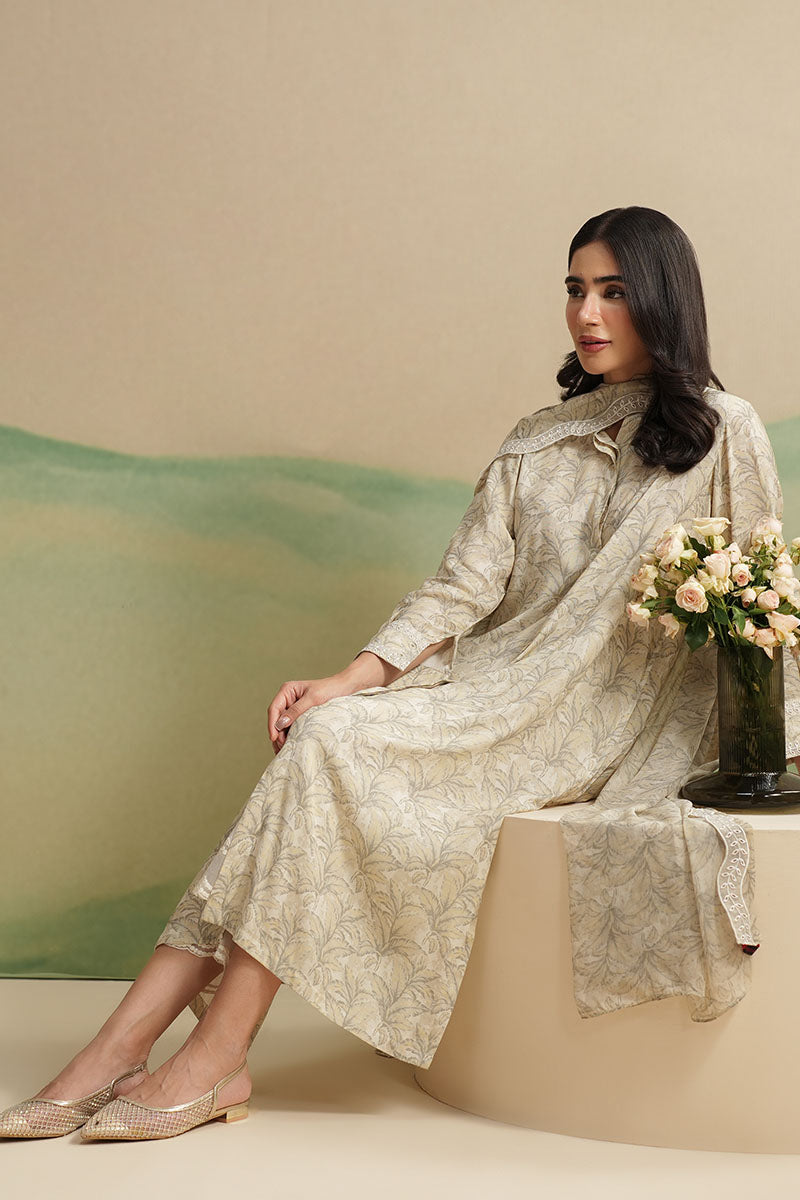 Cross Stitch | Exclusive Pret | Forest Trial-2PC (Shirt & Dupatta), image 3