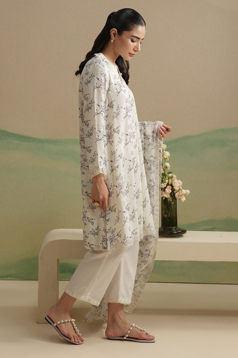 Cross Stitch | Exclusive Pret | Celestial Tide-2PC (Shirt & Dupatta), image 4