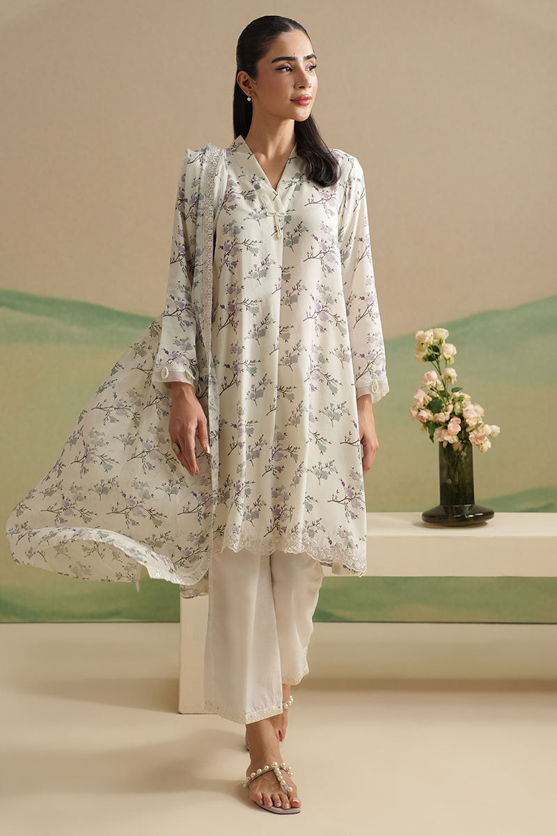Cross Stitch | Exclusive Pret | Celestial Tide-2PC (Shirt & Dupatta), image 2