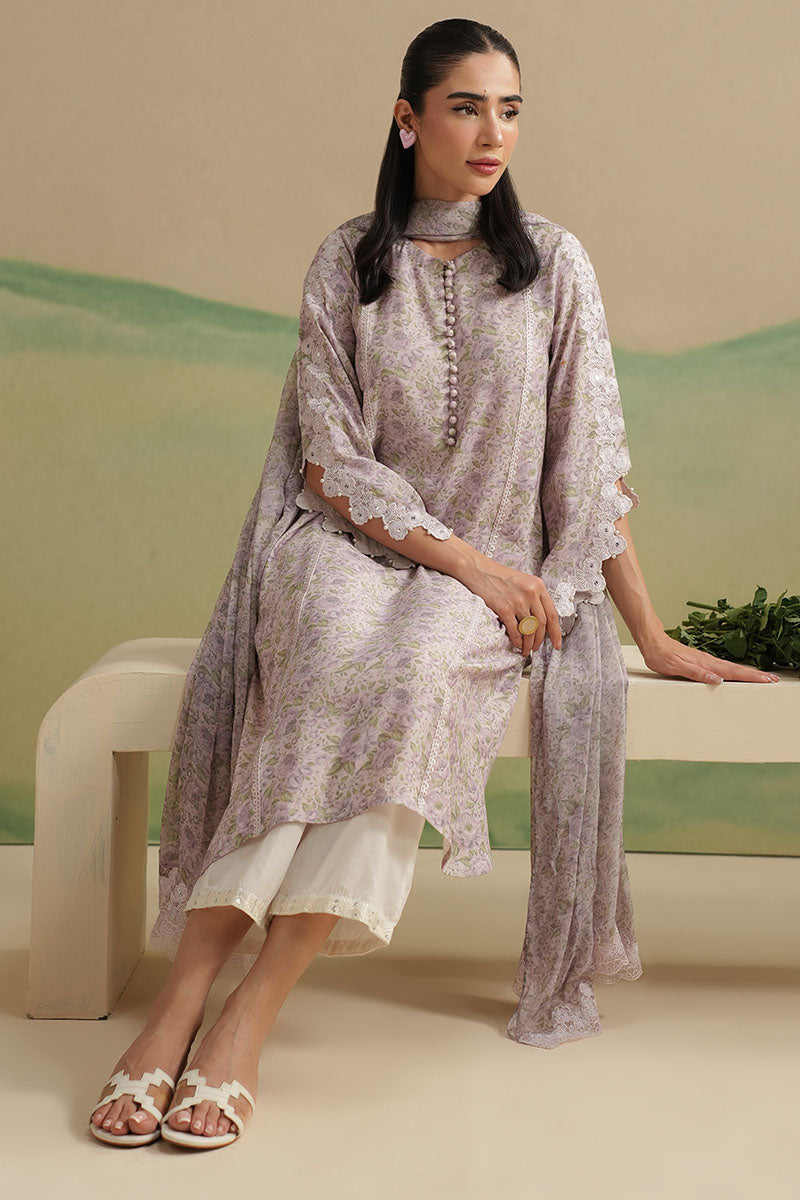 Cross Stitch | Exclusive Pret | Arctic Bloom-2PC (Shirt & Dupatta), image 3