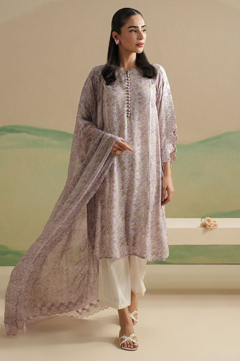 Cross Stitch | Exclusive Pret | Arctic Bloom-2PC (Shirt & Dupatta), image 4
