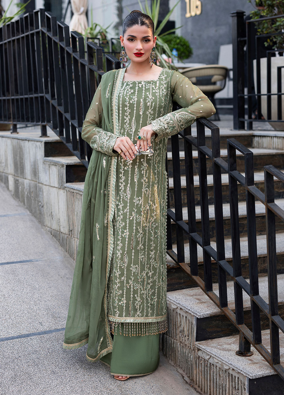 Sahane | At First Glance | CT 25006 Mist -  Sahane Ladies Clothes - Original Designer Dress - House of Maryam