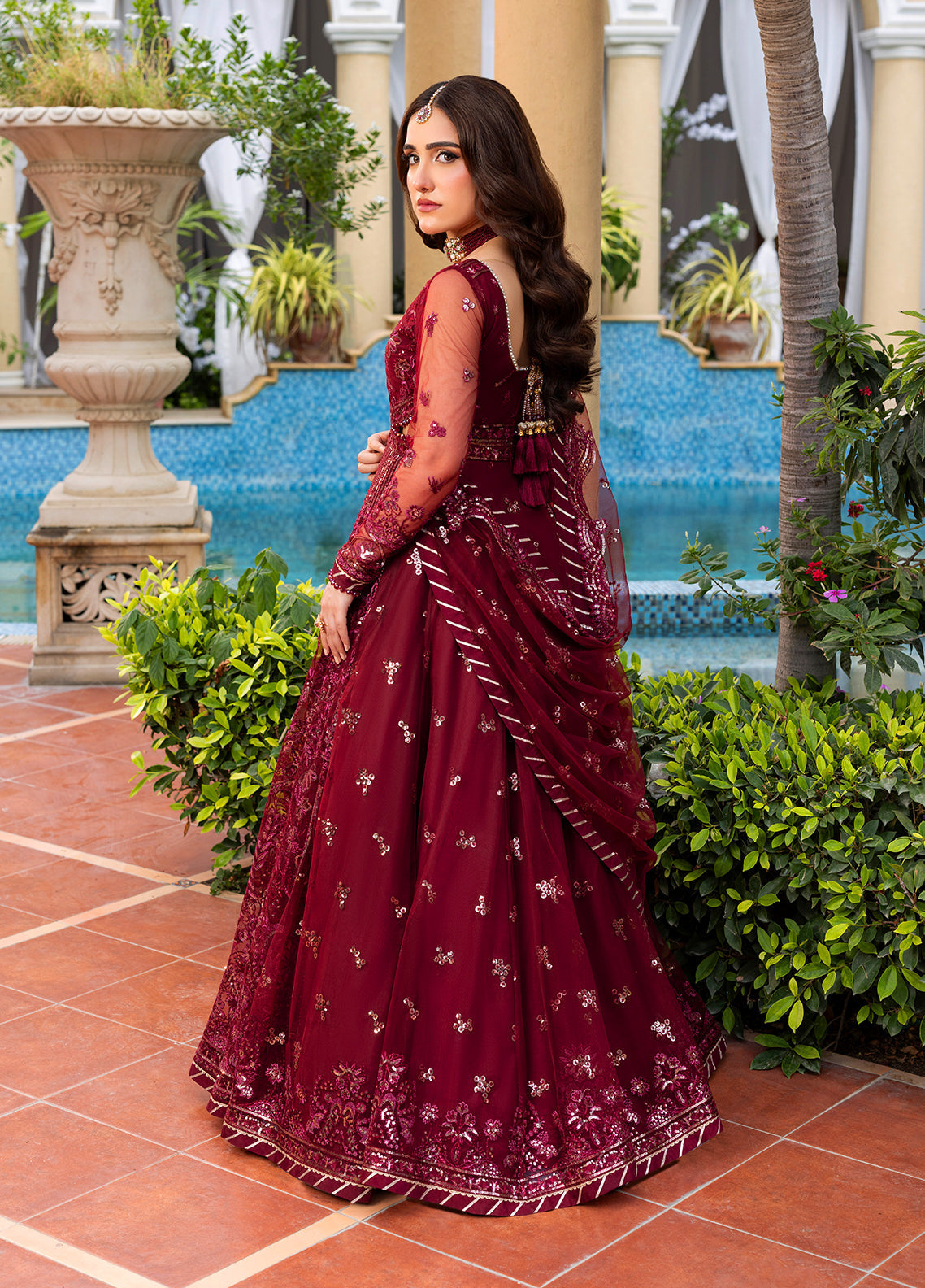Sahane | Haye Dil Wedding Formals | CT 29009 Crimson HeartBeat-2