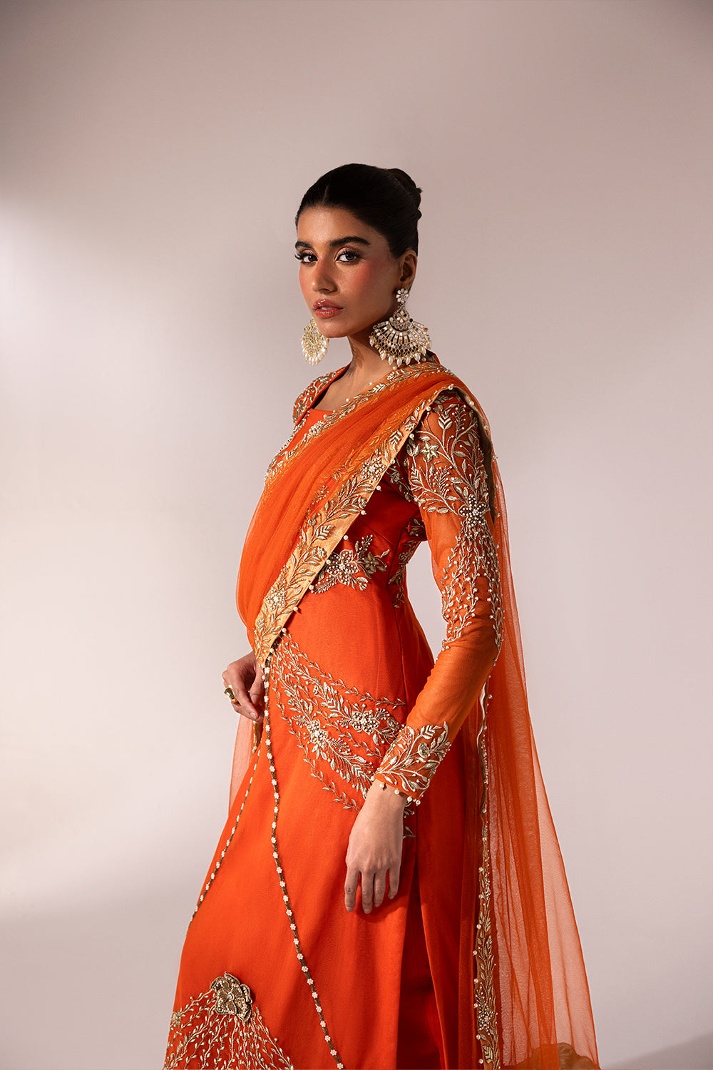Caia | Regine Luxury Formal23 | TANGERINE -  Caia Formal - Original Designer Dress - House of Maryam