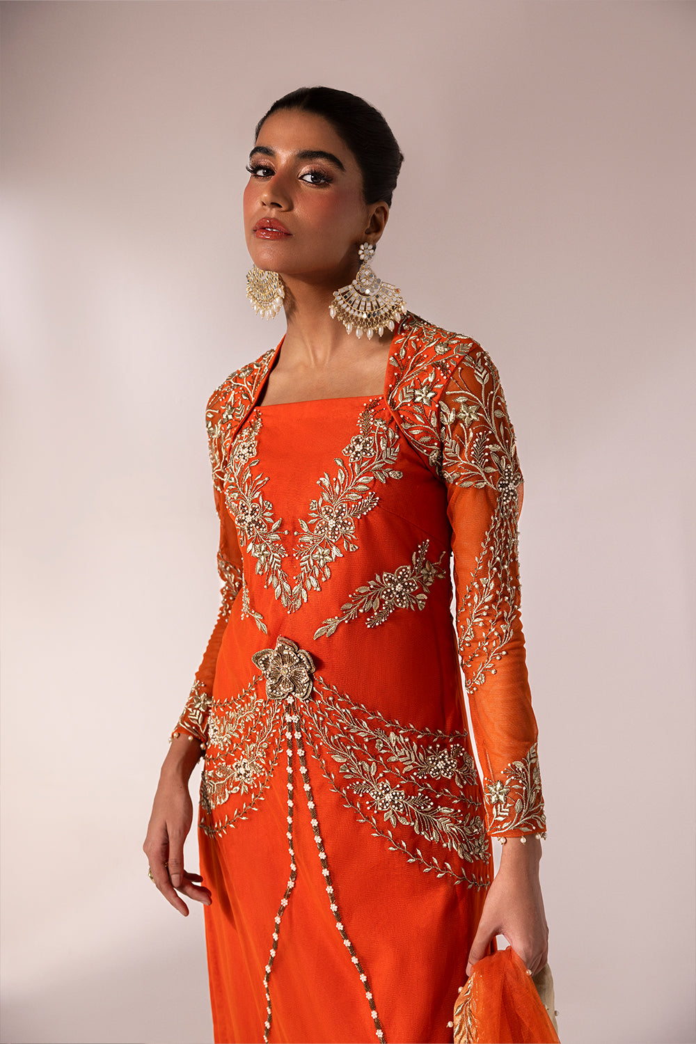 Caia | Regine Luxury Formal23 | TANGERINE -  Caia Formal - Original Designer Dress - House of Maryam