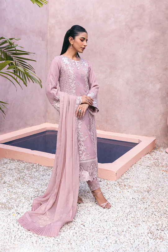 Azure | Embroidered Ensembles 3 Pcs | Candy Bliss -  Azure Formal - Original Designer Dress - House of Maryam