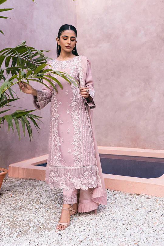 Azure | Embroidered Ensembles 3 Pcs | Candy Bliss -  Azure Formal - Original Designer Dress - House of Maryam
