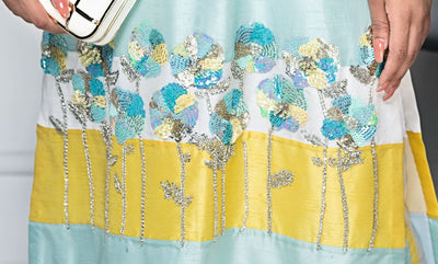 Hana | Eclectic Ready to Wear | Blue Lagoon -  Hana Ladies Clothes - Original Designer Dress - House of Maryam