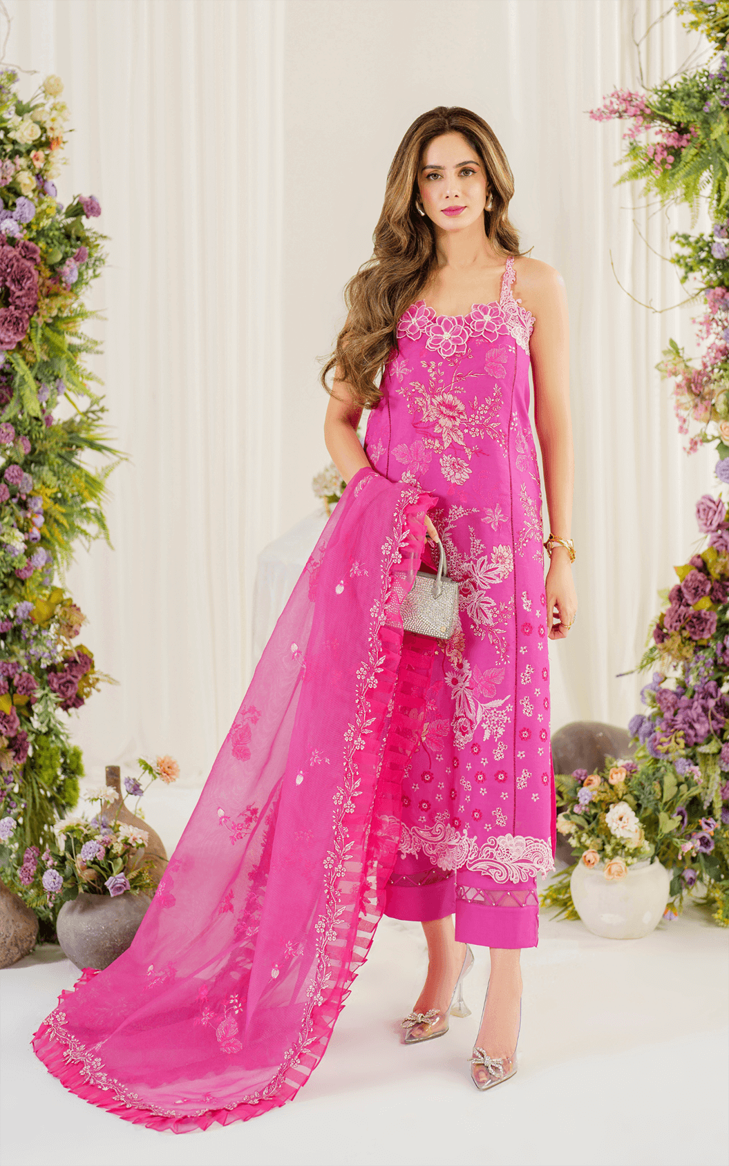 Asifa and Nabeel | Pretty in Pink Limited Edition | Carnation (PP-2) by Designer Asifa and Nabeel - House of Maryam - Pakistani Designer Ethnic Wear in {{ shop.shopifyCountryName }}