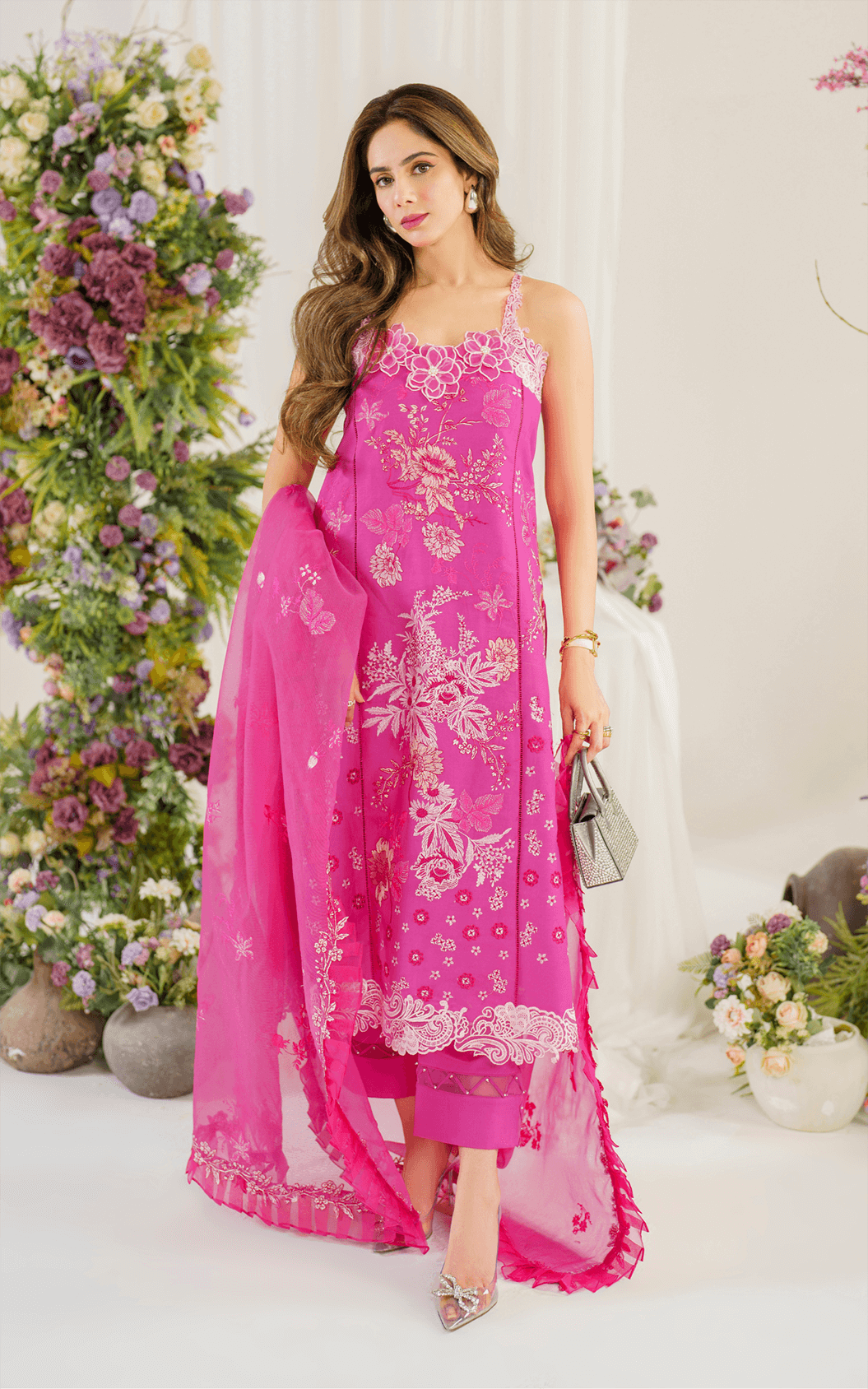 Asifa and Nabeel | Pretty in Pink Limited Edition | Carnation (PP-2) by Designer Asifa and Nabeel - House of Maryam - Pakistani Designer Ethnic Wear in {{ shop.shopifyCountryName }}