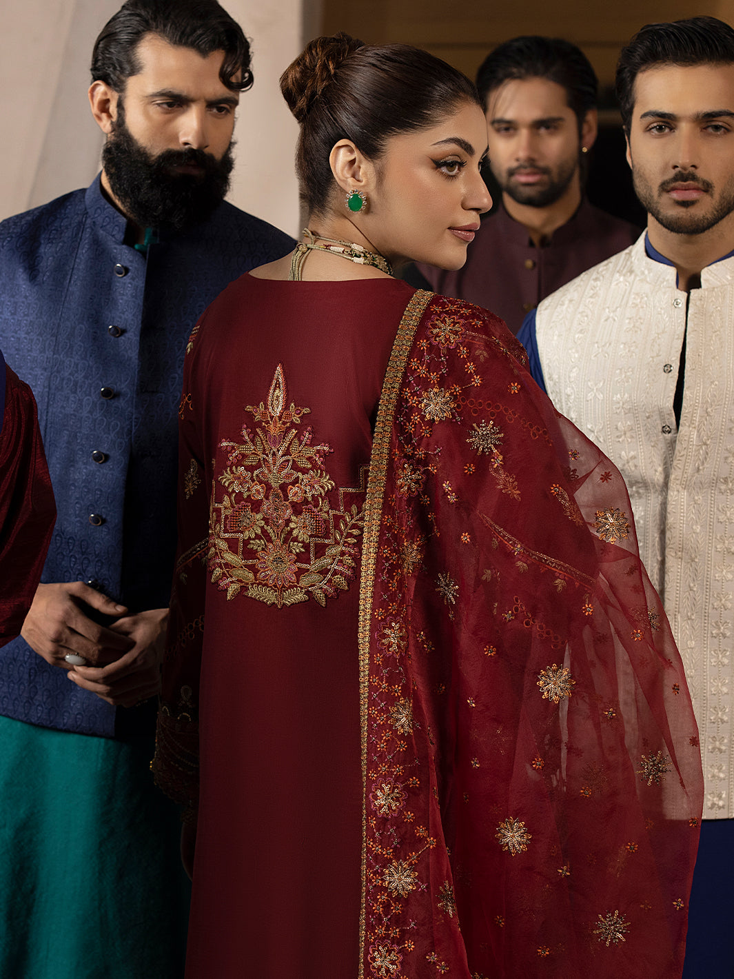 Mahnur | Mahrukh Luxury Lawn 24 | CARNATION -  Mahnur Luxury - Original Designer Dress - House of Maryam
