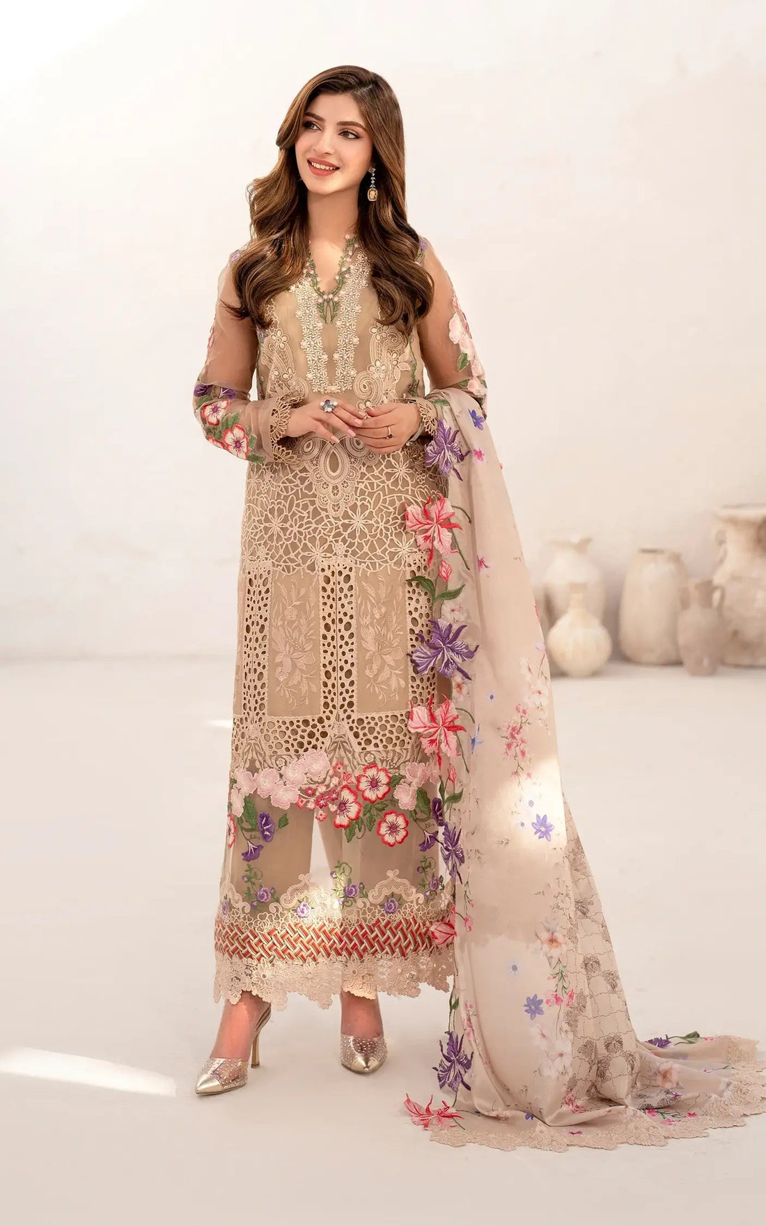 Asifa and Nabeel | Azalia Summer 25 | Carnation (AZL25-09) -  Asifa and Nabeel Ladies Clothes -  House of Maryam