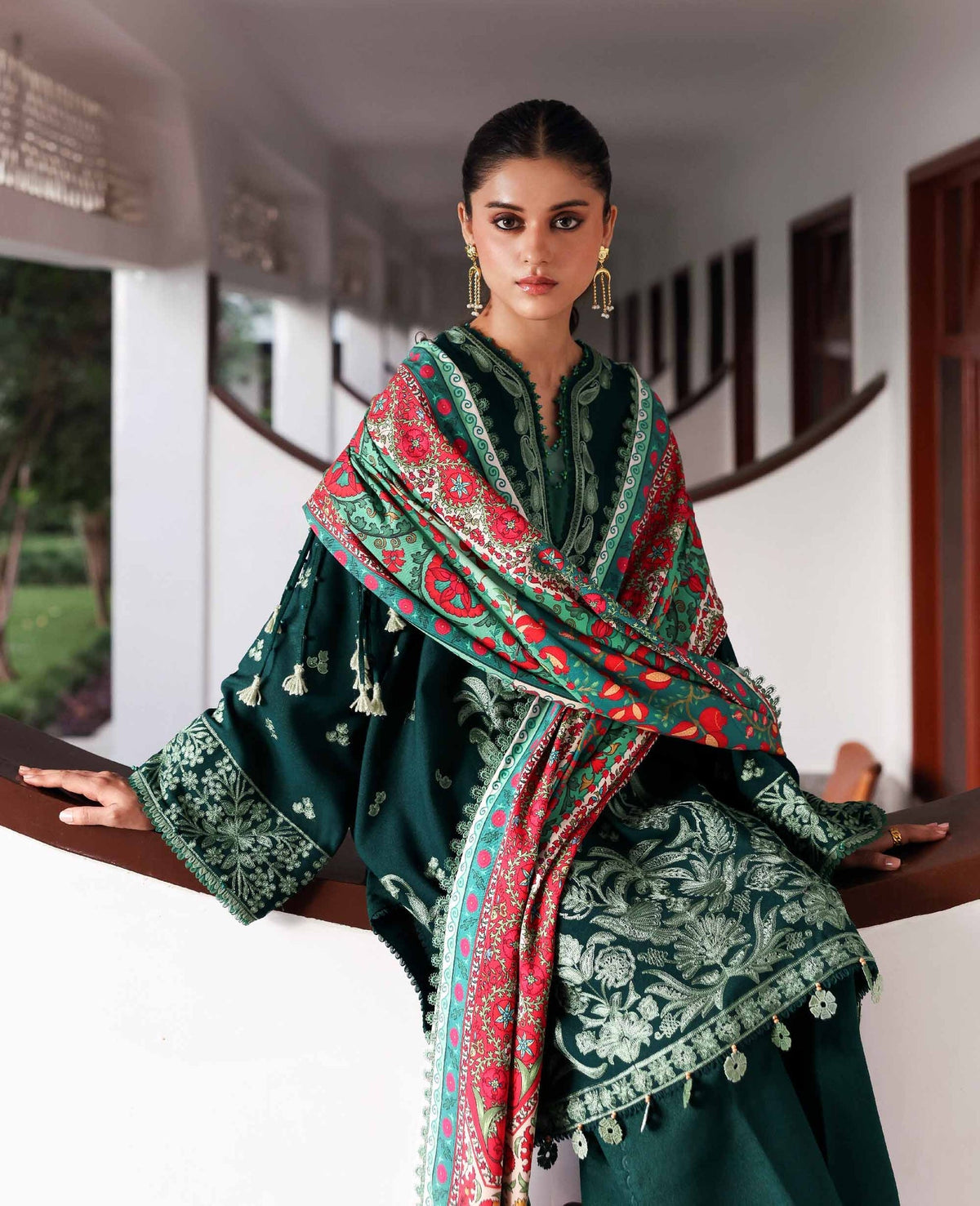 Republic Womenswear | Amaris Luxury Shawl 25 | Celeste-7