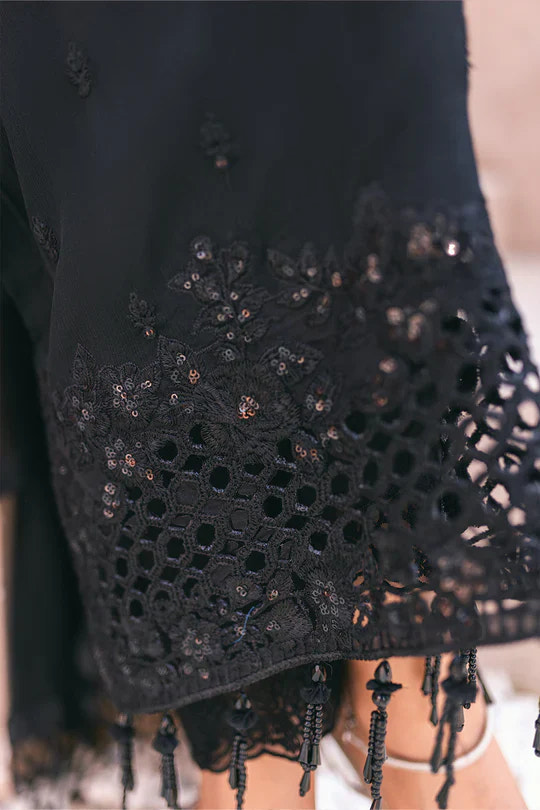 Azure | Embroidered Ensembles 3 Pcs | Charcoal Charm -  Azure Formal - Original Designer Dress - House of Maryam
