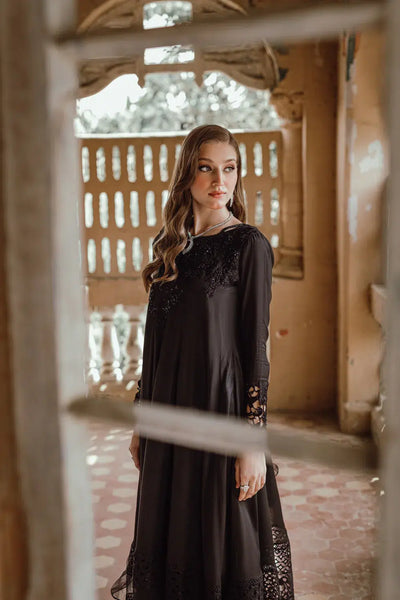 Azure | Embroidered Formals | Charcoal Muse -  Azure Formal - Original Designer Dress - House of Maryam