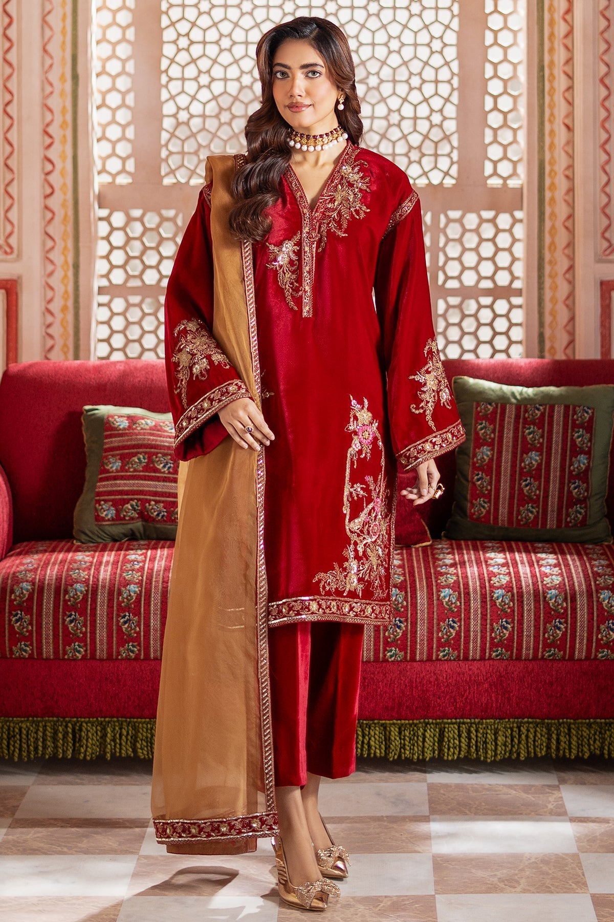 Charizma | Signora Velvet |  CVT4-17 -  Charizma Ladies Clothes - Original Designer Dress - House of Maryam