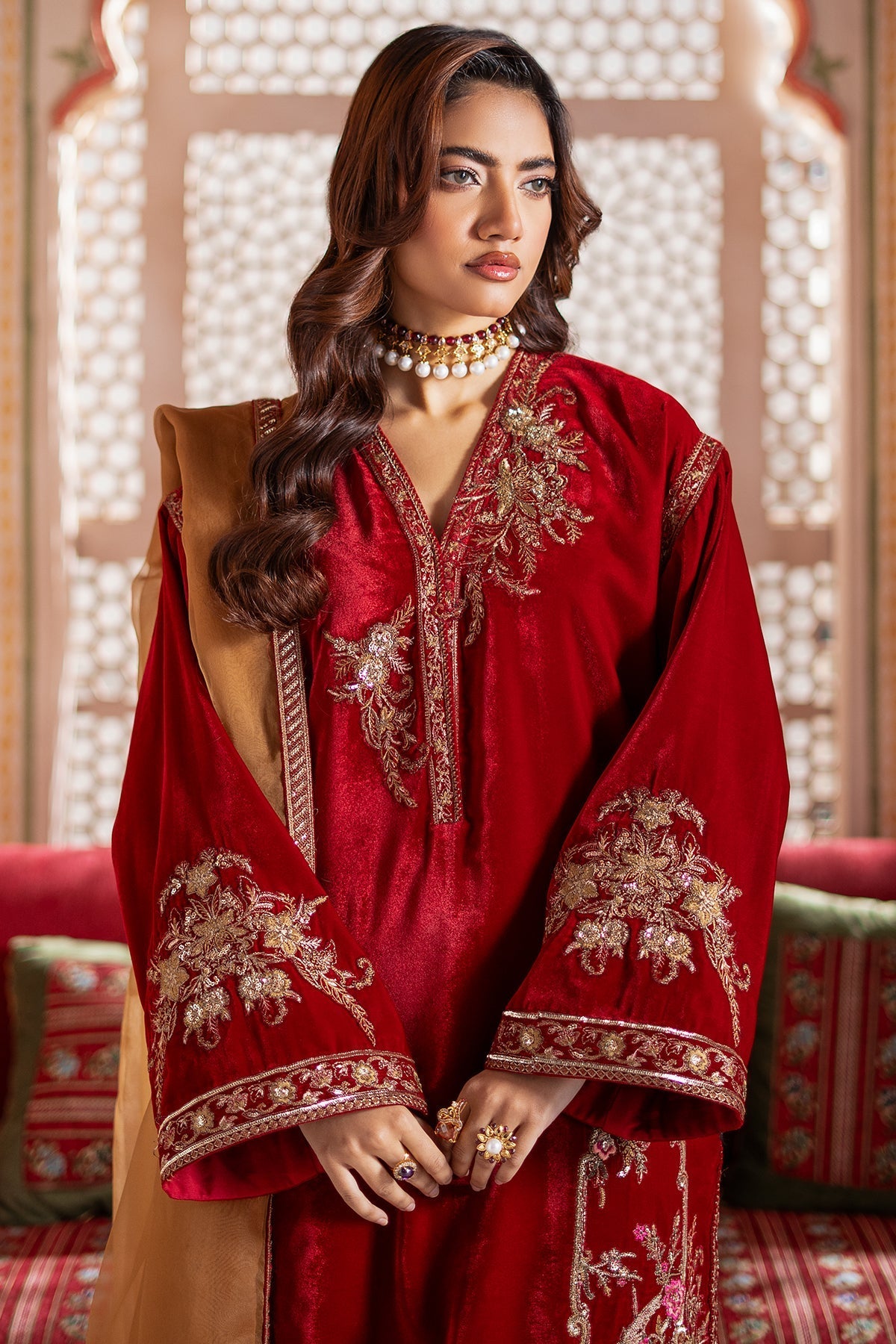 Charizma | Signora Velvet |  CVT4-17 -  Charizma Ladies Clothes - Original Designer Dress - House of Maryam