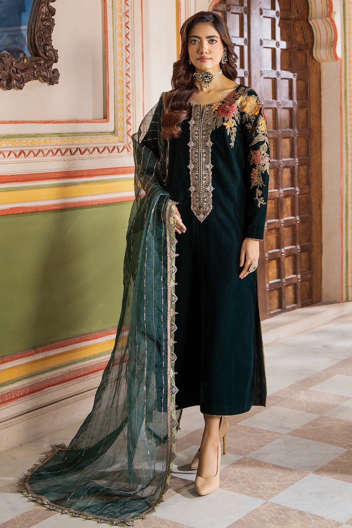 Charizma | Signora Velvet |  CVT4-20 -  Charizma Ladies Clothes - Original Designer Dress - House of Maryam