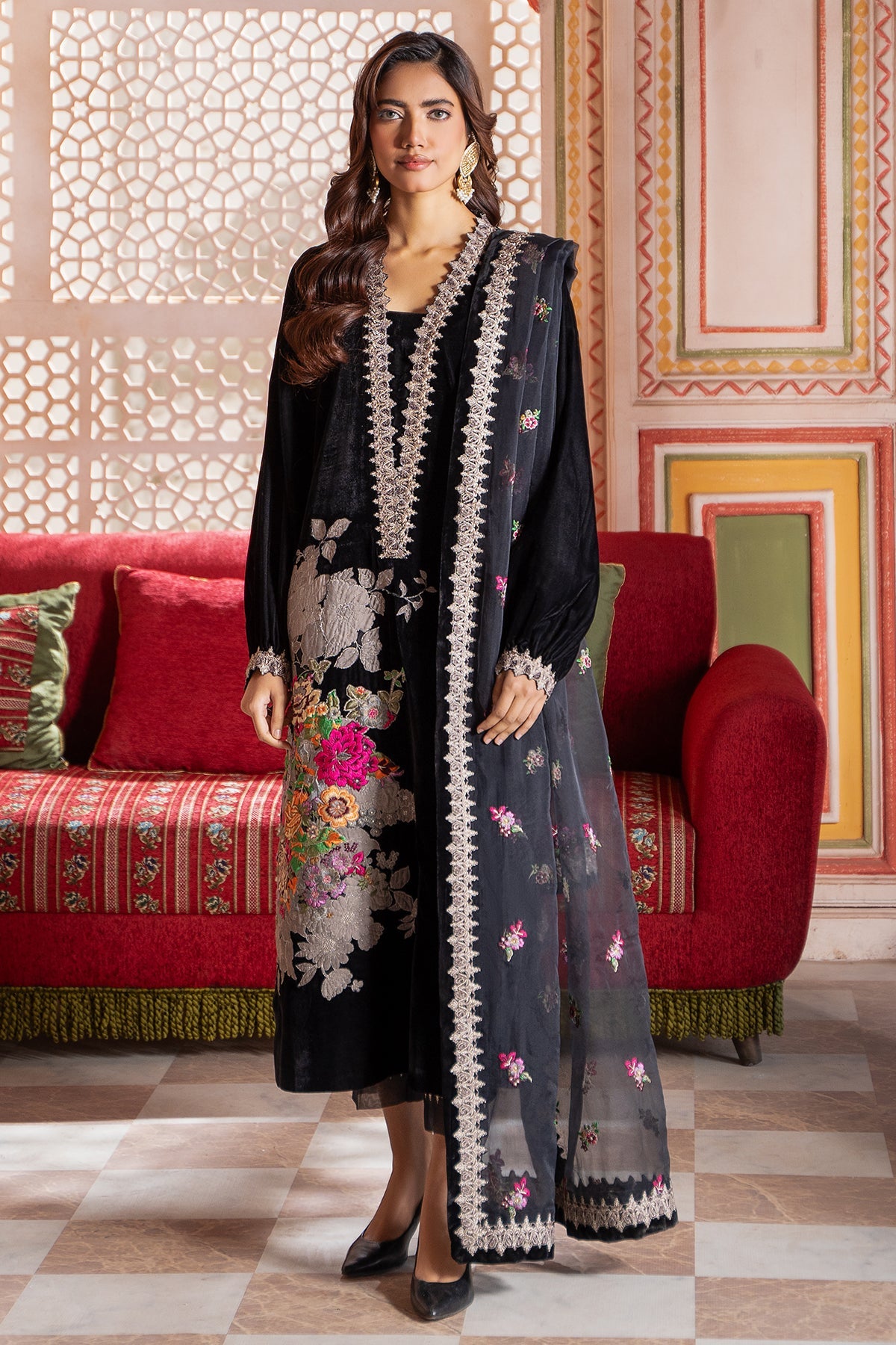 Charizma | Signora Velvet |  CVT4-18 -  Charizma Ladies Clothes - Original Designer Dress - House of Maryam
