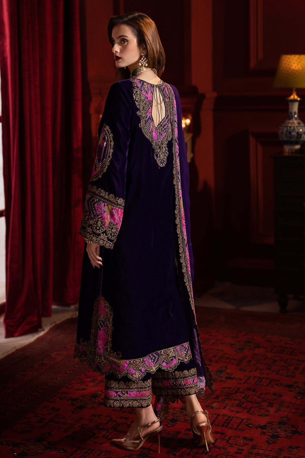 Charizma | Signora Velvet | Velvet CVT4-01 -  Charizma Ladies Clothes - Original Designer Dress - House of Maryam