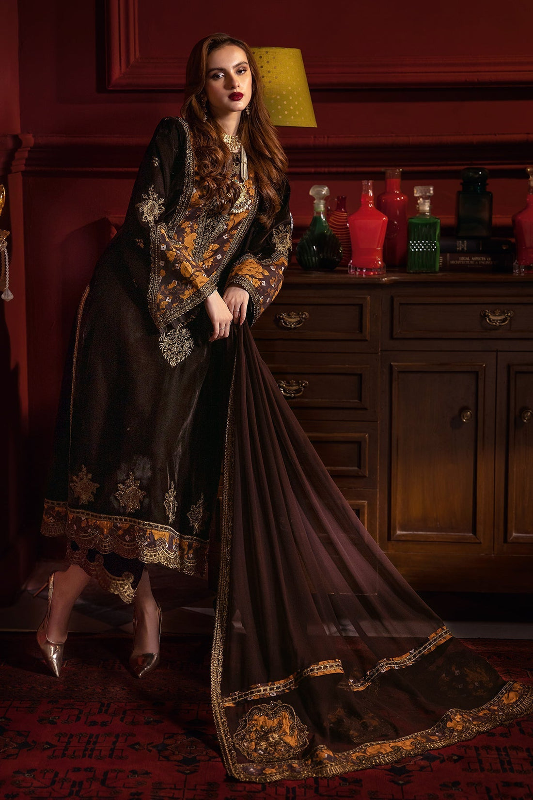 Charizma | Signora Velvet | Velvet CVT4-05 by Designer Charizma - House of Maryam - Pakistani Designer Ethnic Wear in {{ shop.shopifyCountryName }}