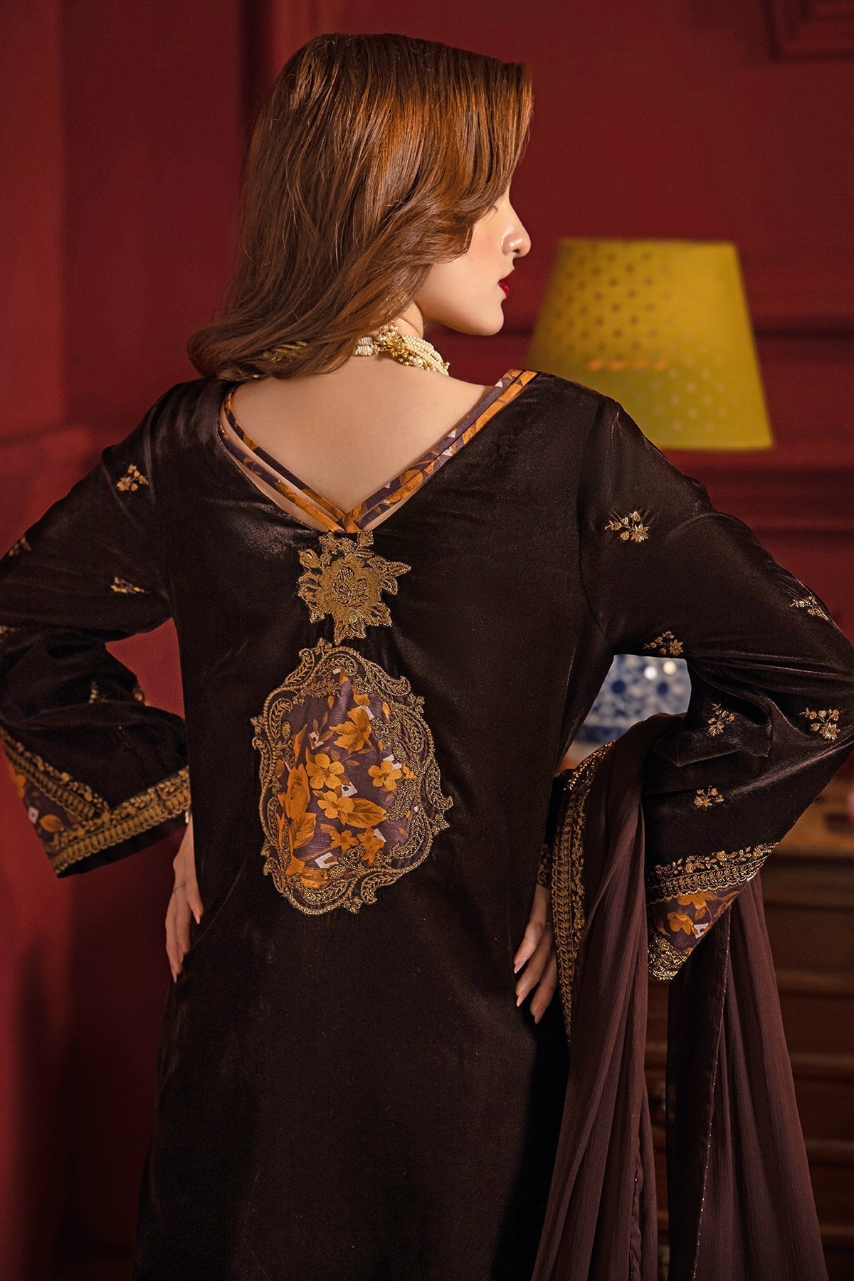 Charizma | Signora Velvet | Velvet CVT4-05 -  Charizma Ladies Clothes - Original Designer Dress - House of Maryam