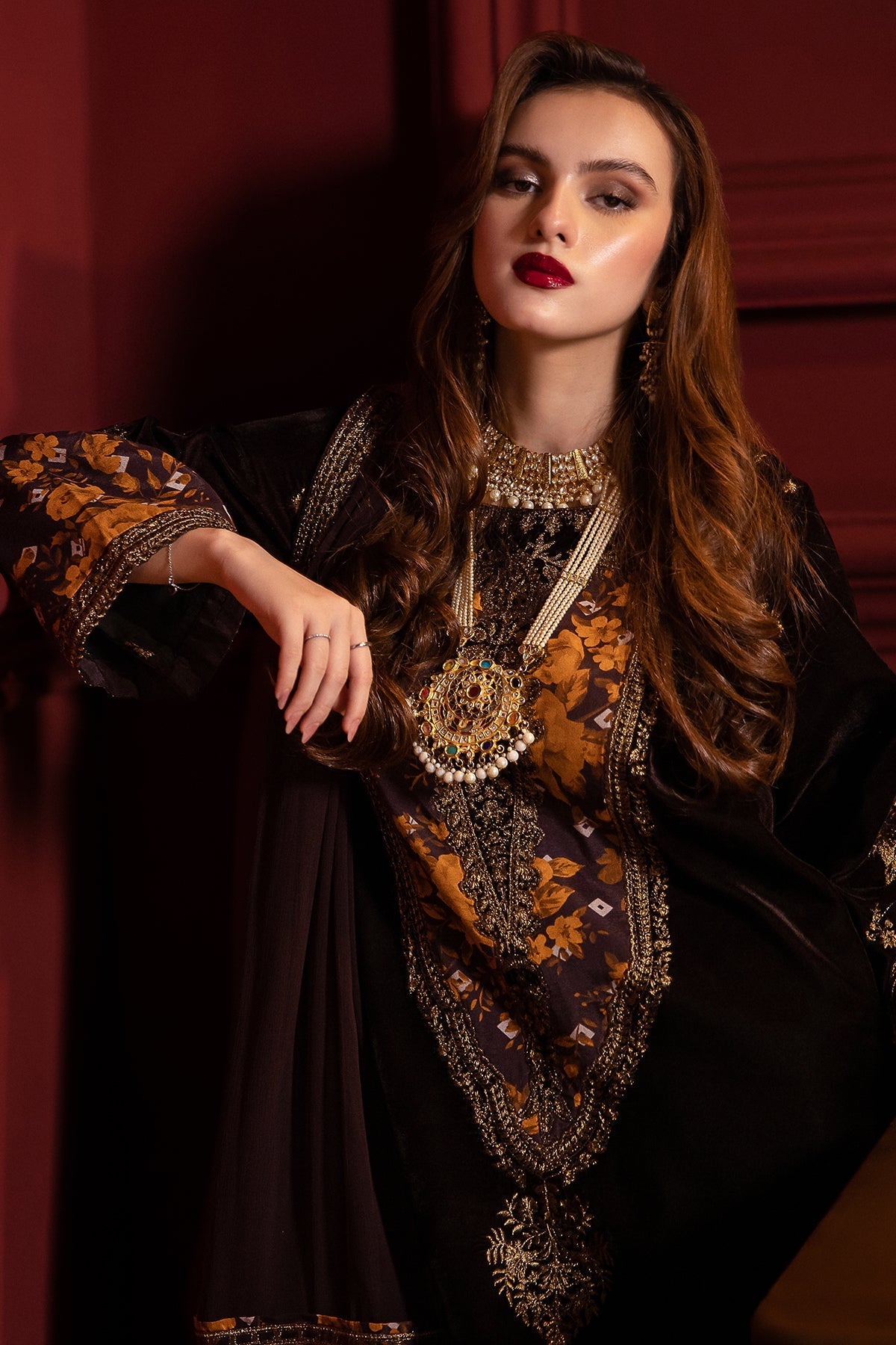 Charizma | Signora Velvet | Velvet CVT4-05 -  Charizma Ladies Clothes - Original Designer Dress - House of Maryam