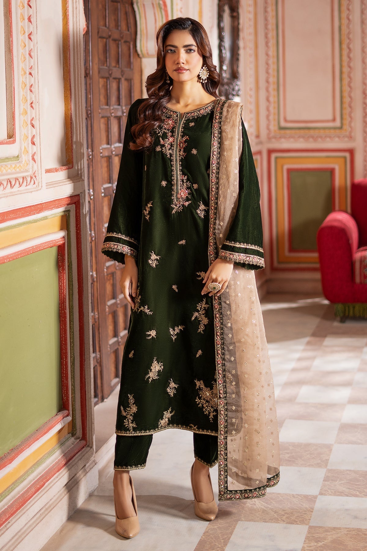 Charizma | Signora Velvet | CVT4-16 -  Charizma Ladies Clothes - Original Designer Dress - House of Maryam