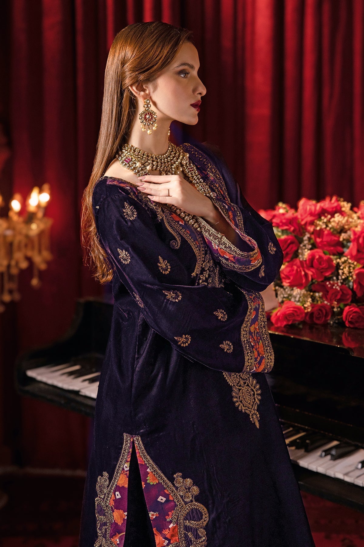 Charizma | Signora Velvet | Velvet CVT4-08 by Designer Charizma - House of Maryam - Pakistani Designer Ethnic Wear in {{ shop.shopifyCountryName }}