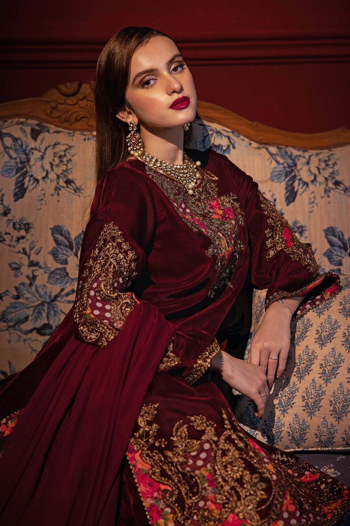 Charizma | Signora Velvet | Velvet CVT4-06 by Designer Charizma - House of Maryam - Pakistani Designer Ethnic Wear in {{ shop.shopifyCountryName }}