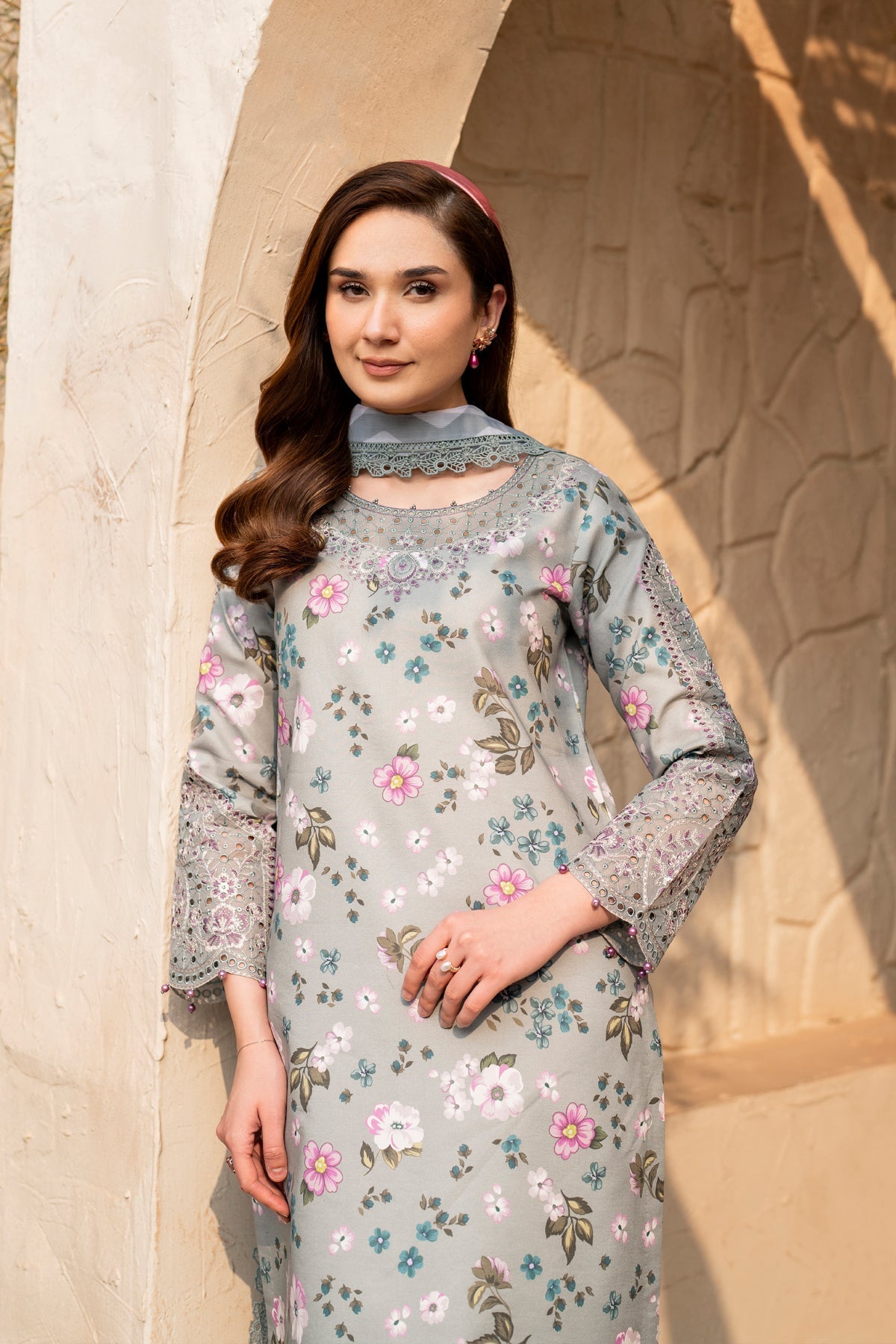 Alizeh | Levana Lawn | Cinder -  Alizeh Ladies Clothes - Original Designer Dress - House of Maryam