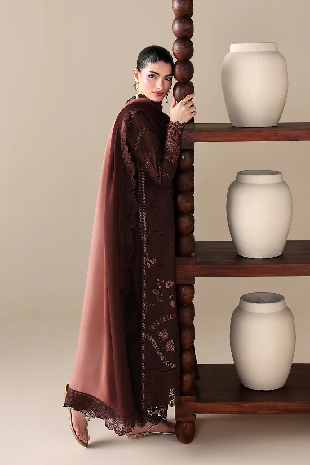 Azure | Luxury Lawn 26 | Cinnamon, image 2