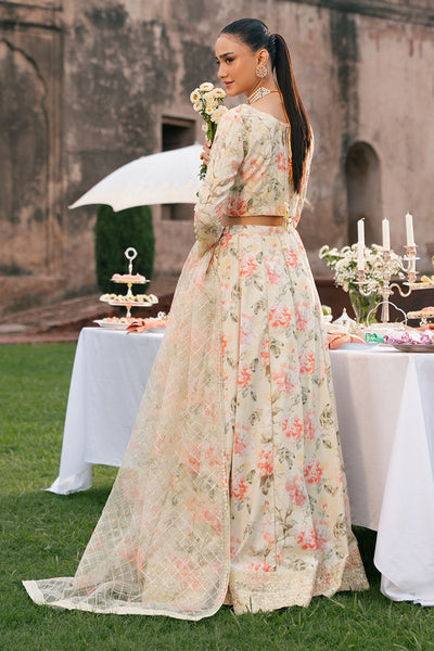 Cross Stitch | Wedding Pret | Citrus Burst-3PC Silk Embroidered Pret