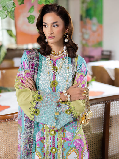 Mahnur | After Hours Luxury Lawn 25 | Citrus Glow -  Mahnur Ladies Clothes - Original Designer Dress - House of Maryam