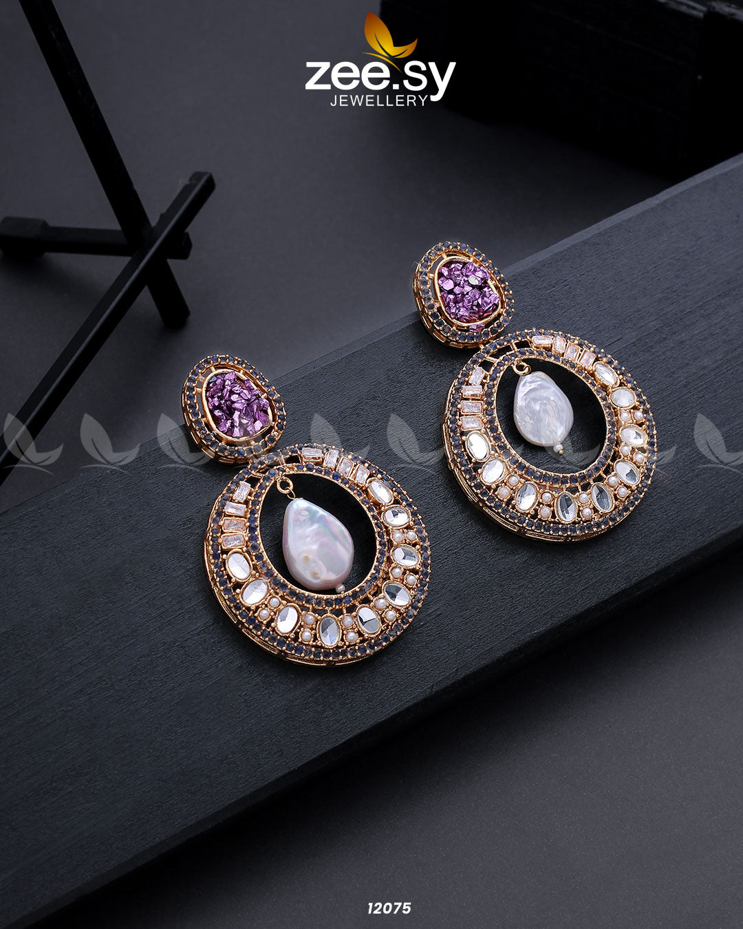 Cluster Zircons Earrings