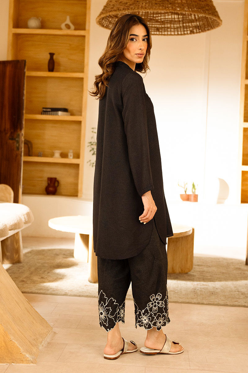 Cross Stitch | Exclusive Pret | Noir Shell-2PC (Shirt & Trouser)-6