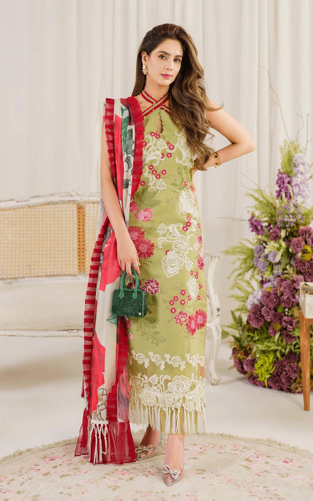 Asifa and Nabeel | Pretty in Pink Limited Edition | Cosmos (PP-7) by Designer Asifa and Nabeel - House of Maryam - Pakistani Designer Ethnic Wear in {{ shop.shopifyCountryName }}