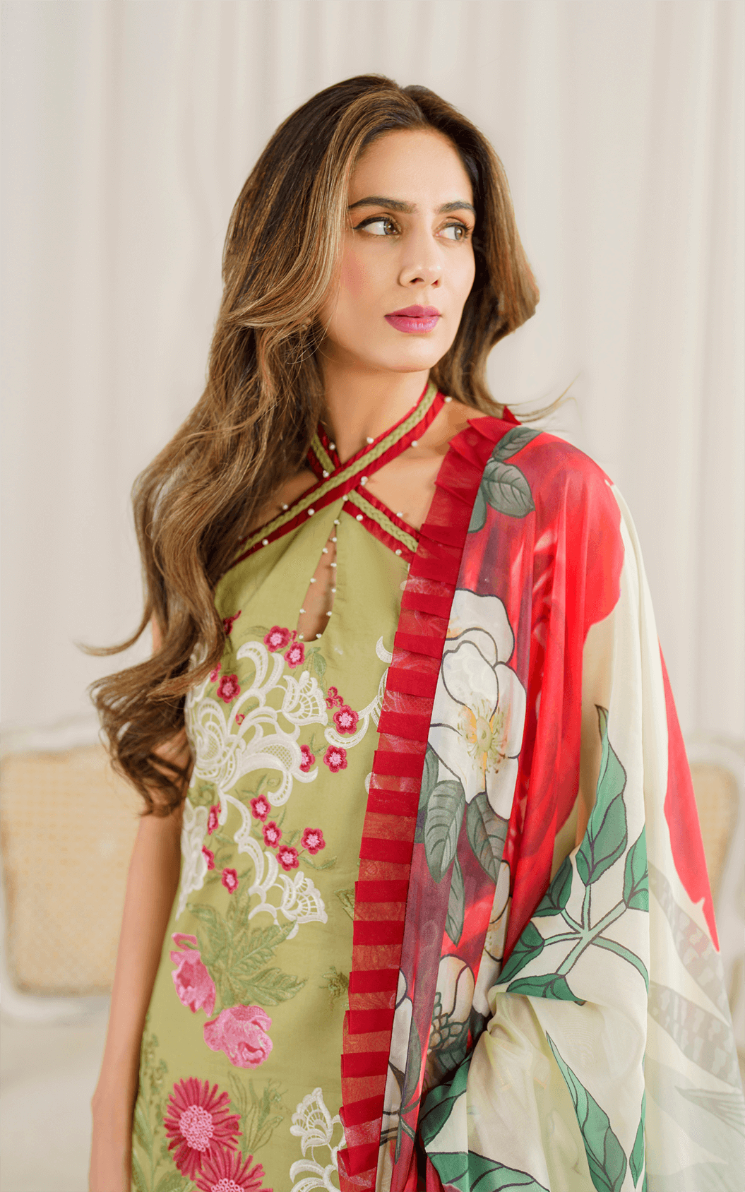 Asifa and Nabeel | Pretty in Pink Limited Edition | Cosmos (PP-7) by Designer Asifa and Nabeel - House of Maryam - Pakistani Designer Ethnic Wear in {{ shop.shopifyCountryName }}