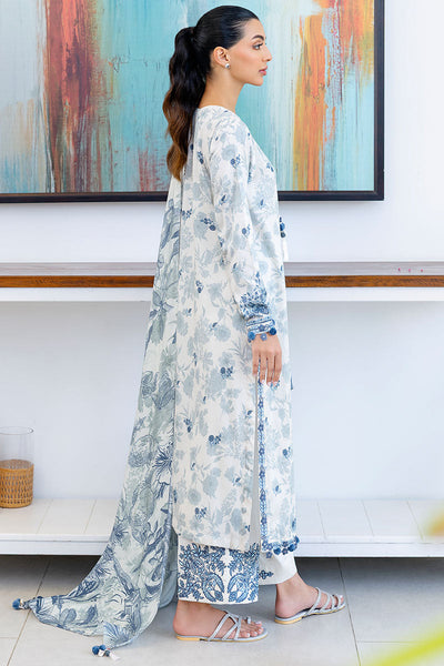 Cross Stitch | Exclusive Pret | Whimsical Teal-3PC (Shirt, Trouser & Dupatta)