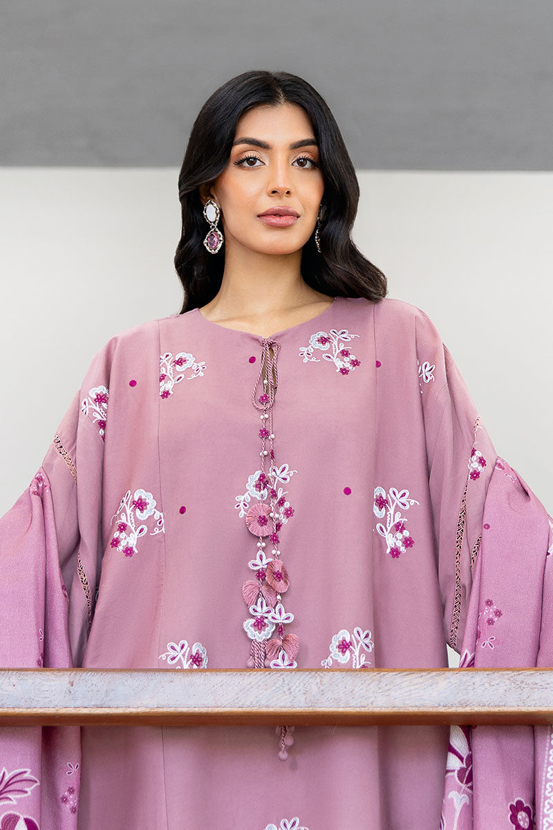 Cross Stitch | Exclusive Pret | Antique Blush-3PC (Shirt, Trouser & Dupatta)-3