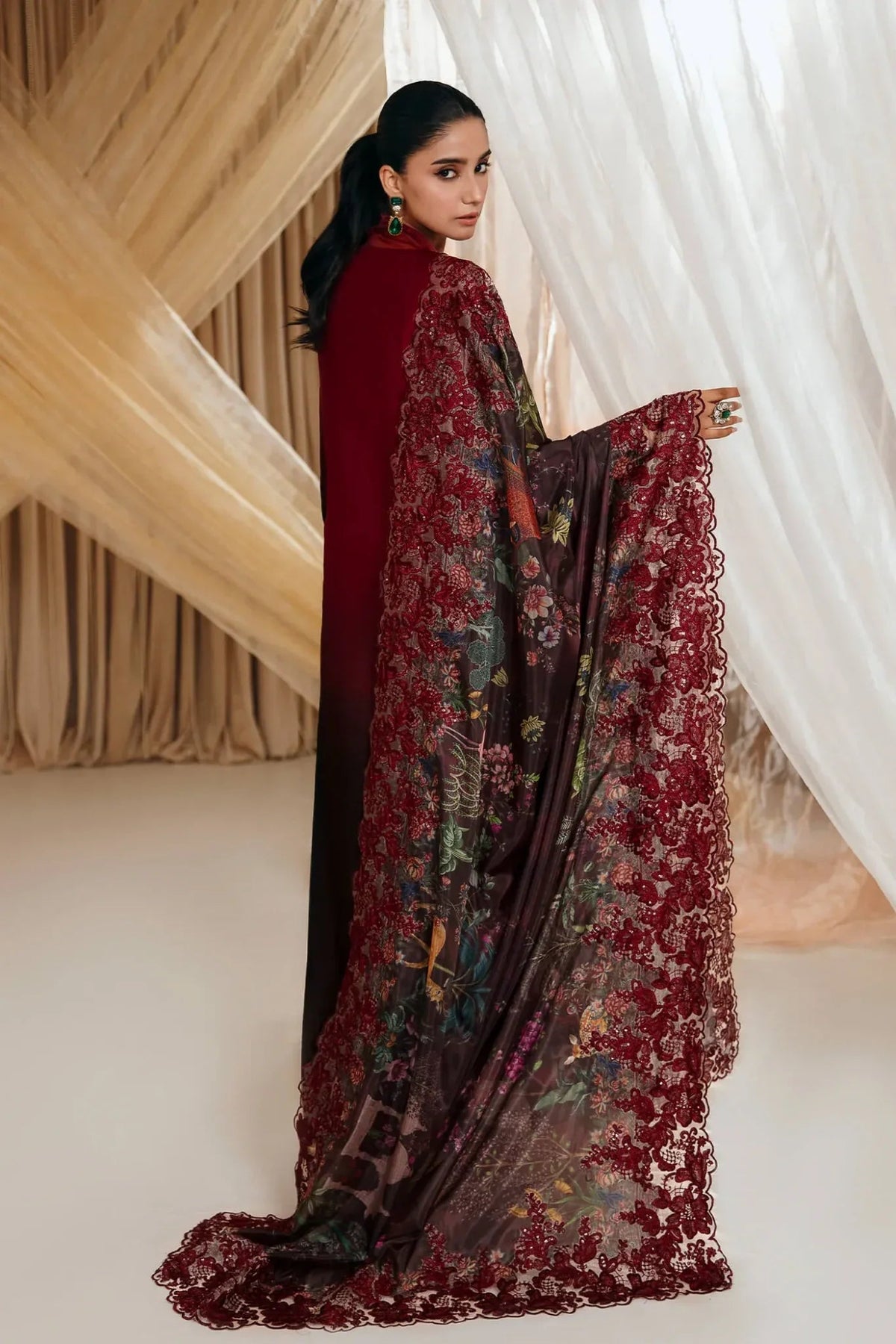 Musferah Saad | Mystere Formals | Crimson Rose-2
