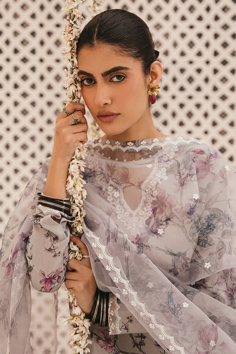 Cross Stitch | Eid Collection | PERIWINKLE PEARL -  Cross Stitch Luxury - Original Designer Dress - House of Maryam