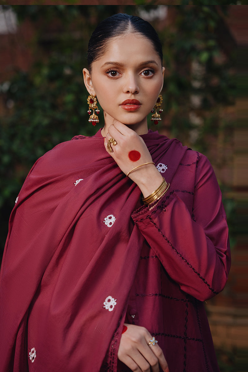 Cross Stitch | Eid Collection | RED WOOD -  Cross Stitch Luxury - Original Designer Dress - House of Maryam