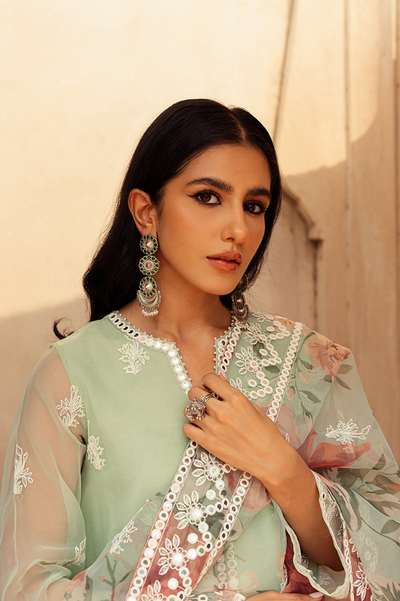 Cross Stitch | Eid Collection | ETHEREAL MINT by Designer Cross Stitch - House of Maryam - Pakistani Designer Ethnic Wear in {{ shop.shopifyCountryName }}